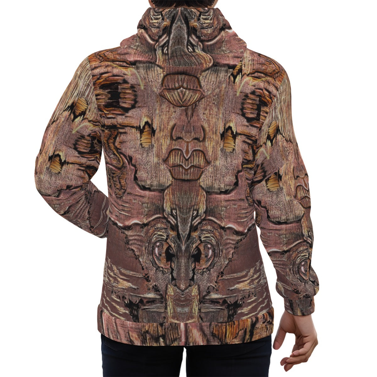 Eco-friendly All-Over Print Unisex Pullover Hoodie - "Mother Nature"
