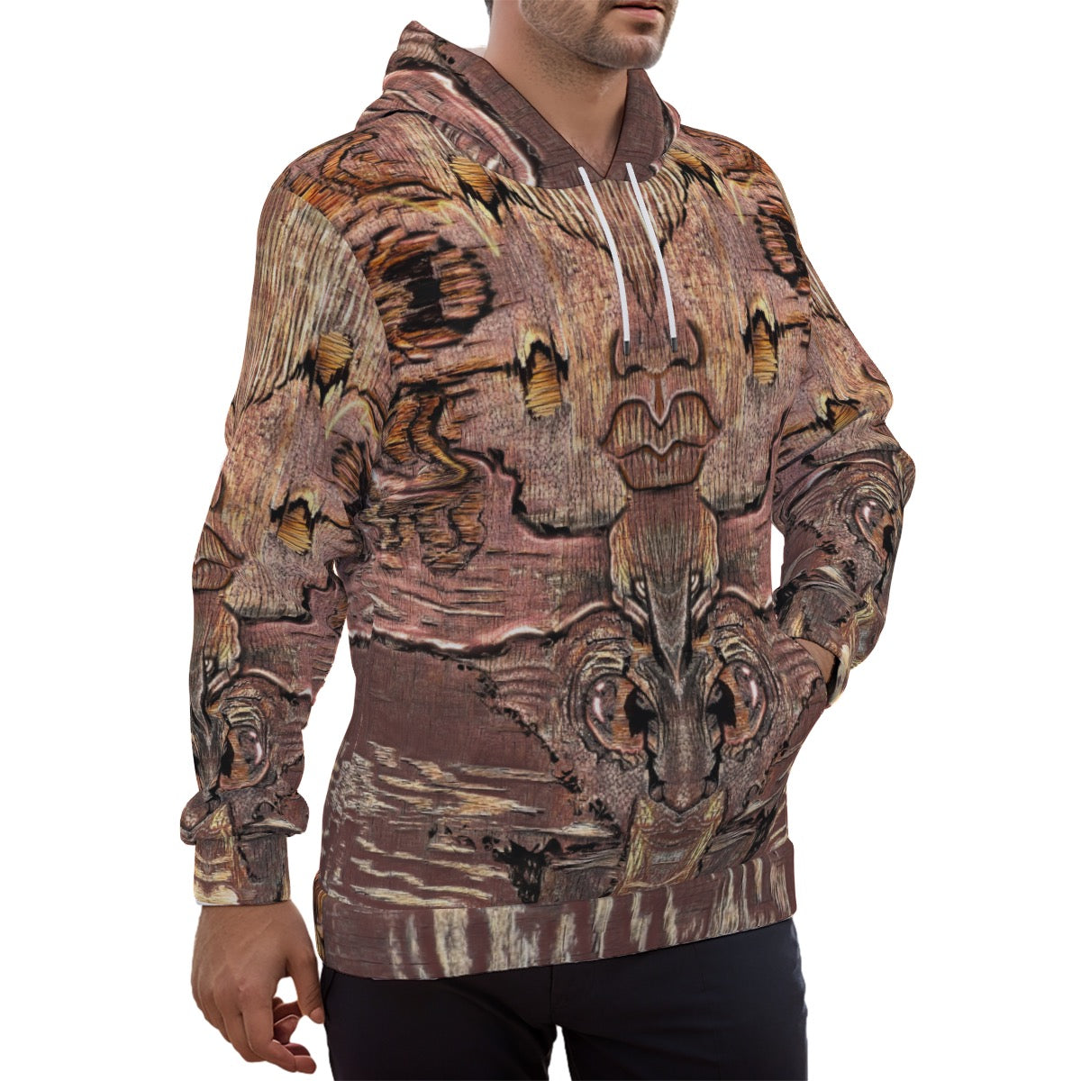 Eco-friendly All-Over Print Unisex Pullover Hoodie - "Mother Nature"