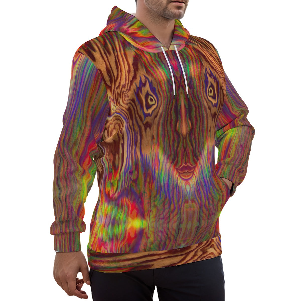 Radical Love, Eco-friendly All-Over Print Unisex Pullover Hoodie