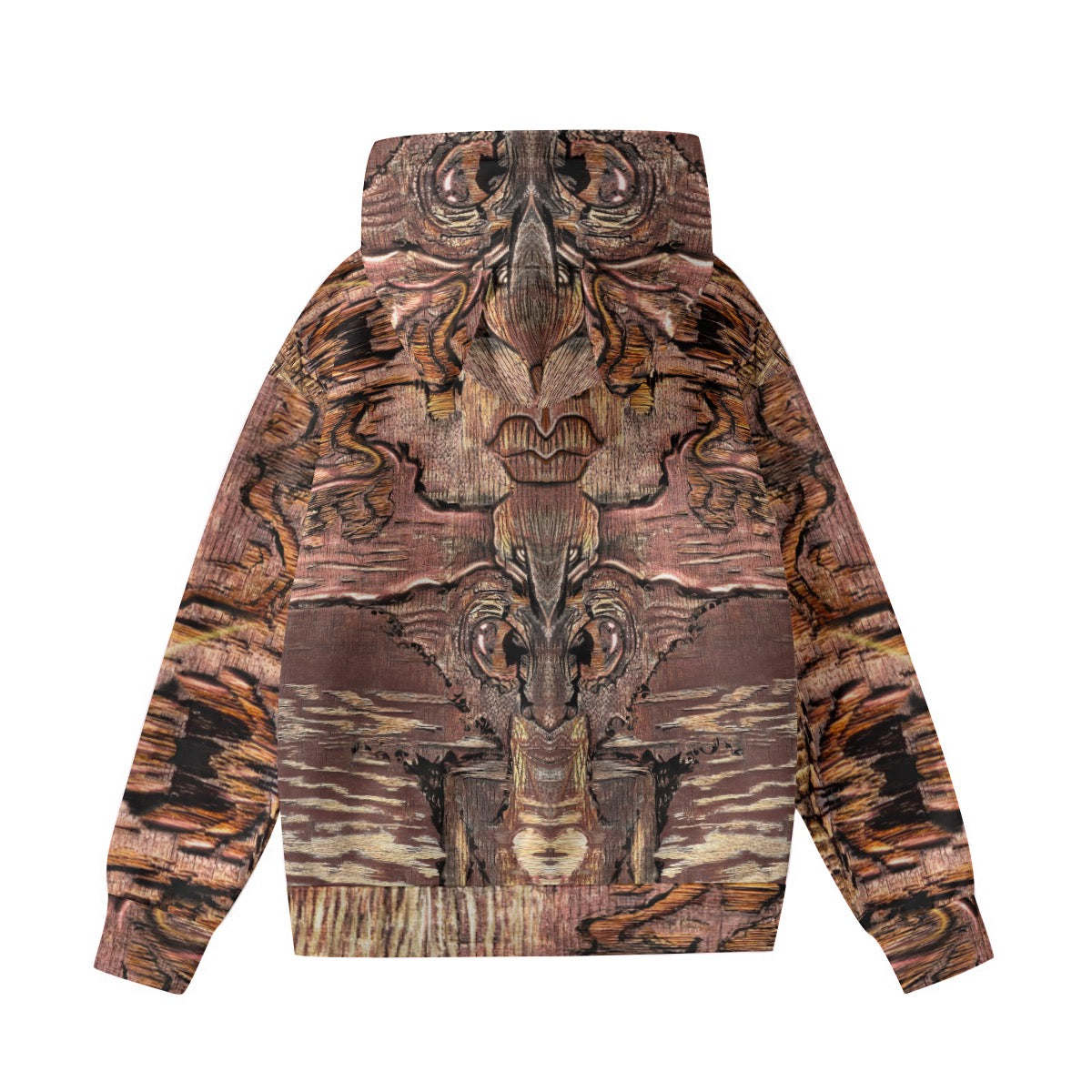 All-Over Print Women’s Hoodie With Decorative Ears -"Mother Nature"
