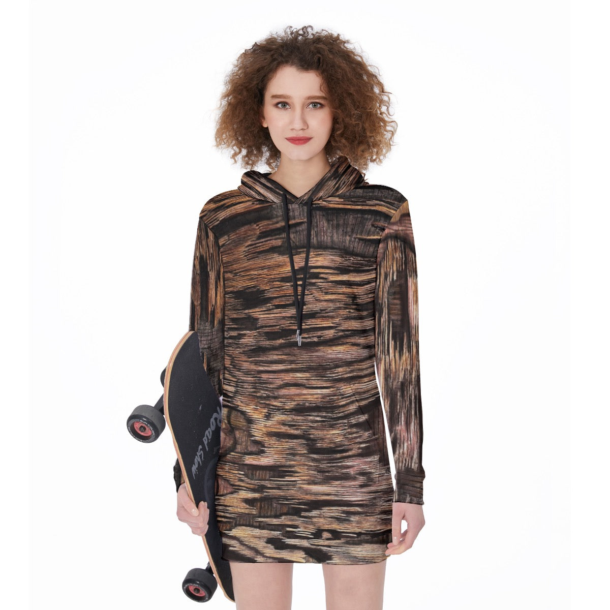 All-Over Print Women's Long Hoodie - "Blown Away"