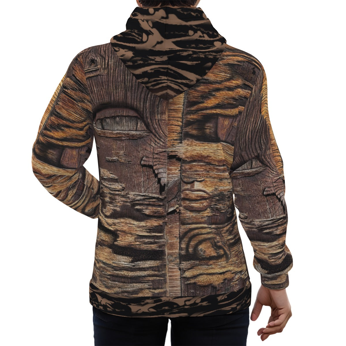 Eco-friendly All-Over Print Unisex Pullover Hoodie- "Gemini"