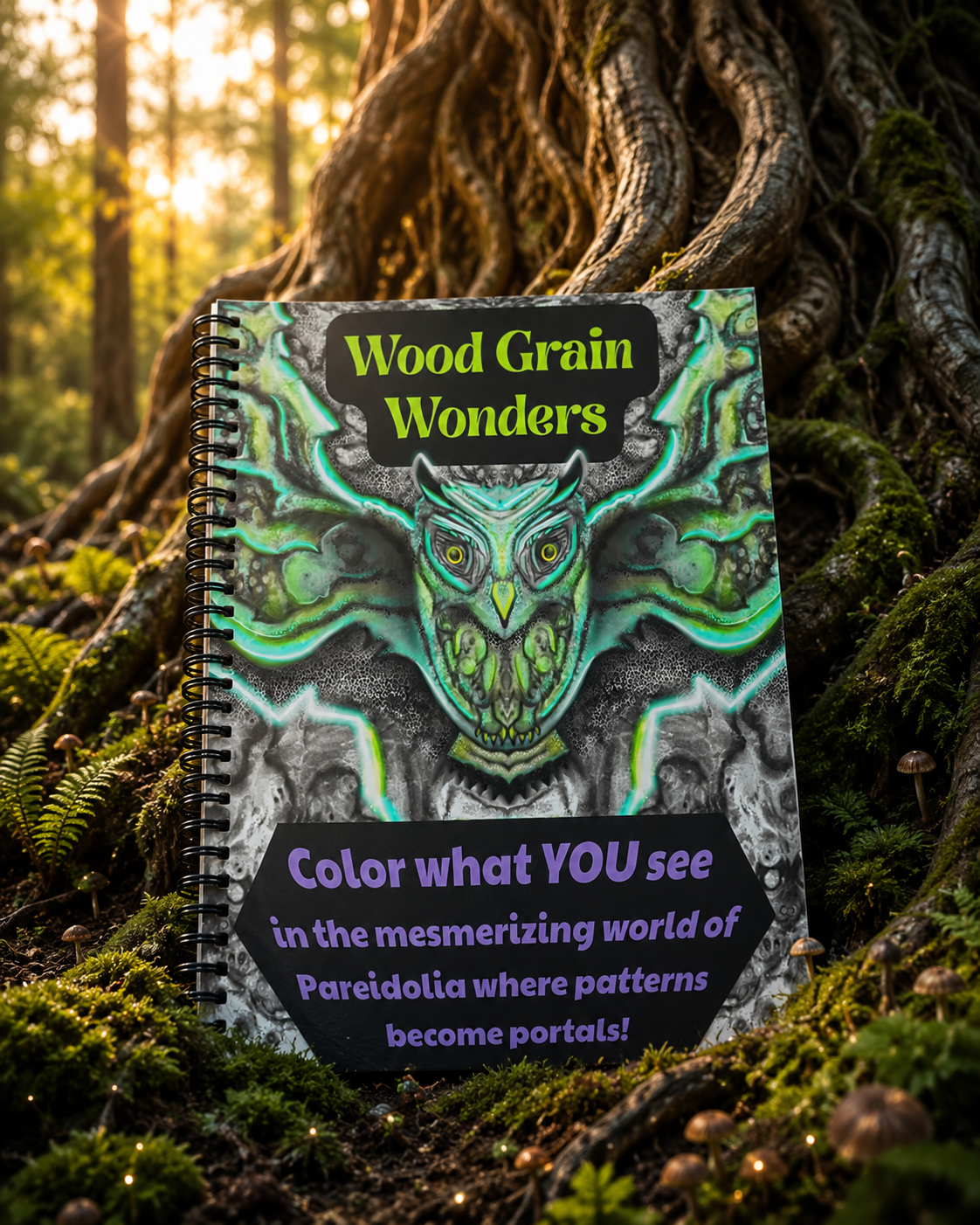 Coloring Book-Wood Grain Wonders