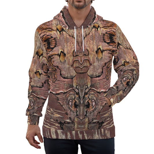 Eco-friendly All-Over Print Unisex Pullover Hoodie - "Mother Nature"