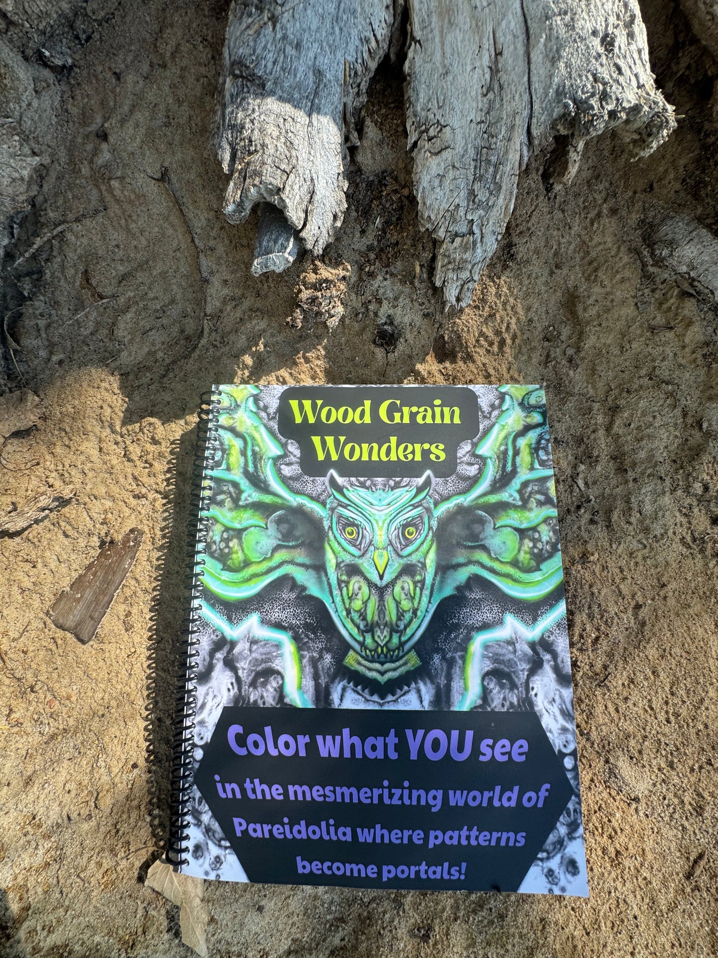Coloring Book-Wood Grain Wonders (Paint pens NOT included)