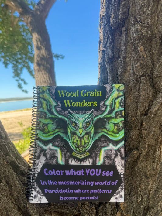 Coloring Book-Wood Grain Wonders (Paint pens NOT included)