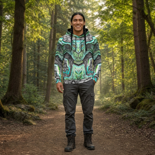 Eutierria Radiance-Eco-friendly All-Over Print Unisex Pullover Hoodie