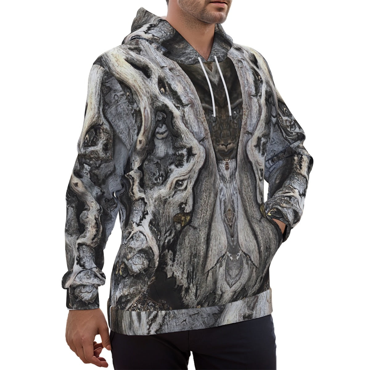 Ancient Ones, Eco-friendly All-Over Print Unisex Pullover Hoodie